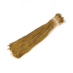 (932FM) Темно-синий аква-матовый с подкладкой Изготовление петель из нейлонового металлического плетеного шнура, темно-золотистые, 1 мм и 2 мм в диаметре, 157~165 мм длиной