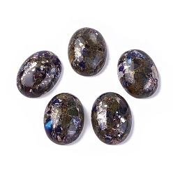 Флюорит Собранные синтетические имперские яшмы и флюоритовые кабошоны, окрашенные, овальные, 25~25.5x18~18.5x7.2 мм