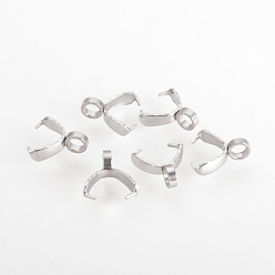 Нержавеющая Сталь Цвет Устойчивы к потускнению 304 нержавеющая сталь для ледорубов, цвет нержавеющей стали, 9x8x2.5 мм, отверстие : 2 мм