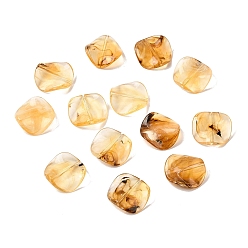 Перу Непрозрачные акриловые бусины, имитация драгоценных камней, самородки, два тона, граненые, Перу, 24.5x24.5x6.5 мм, отверстие : 1.8 мм, 265 шт / 500 г