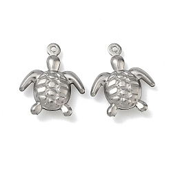 Turtle 304 прелести нержавеющей стали, черепаха, 17.5x14.5x4.5 мм, отверстие : 1 мм