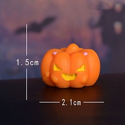 Тыква Хэллоуин скульптура из смолы украшения дисплея, для домашнего офисного стола, тыква, 15x21 мм