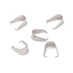 Нержавеющая Сталь Цвет Не тускнеет 304 защелкивающиеся дужки из нержавеющей стали, цвет нержавеющей стали, 11x5 мм, штифты : 0.8 мм
