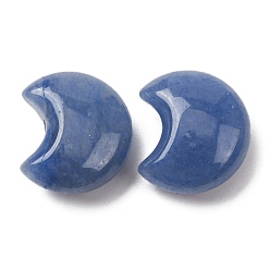 Синий Авантюрин Натуральный синий авентурин бисер, окрашенная и подогревом, серп, 16.5x14x8 мм, отверстие : 1.2 мм