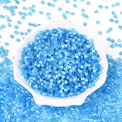 Темно-Голубой Бусины кошачий глаз в стиле волочильного станка, круглые, глубокое синее небо, 4 мм, отверстие : 1 мм, Около 7500 шт / фунт