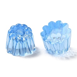 Синий Эпоксидная смола, имитация еды, декодирование кабошонов, желе, синие, 15x16x16 мм
