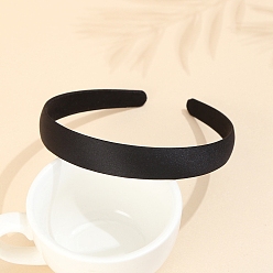 Черный Атласные резинки для волос, ювелирные аксессуары для волос, чёрные, 390x15 мм