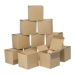 Perú 20unidades de cajas plegables de papel para empaquetar joyas, plaza, Perú, 10x10x10 cm