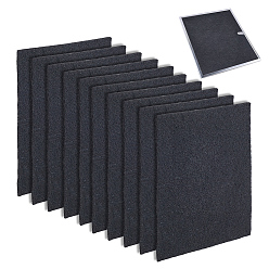 Black Activated Carbon Filter Cotton Range Hood, Rectagnle, Black, 2700x200x5mm