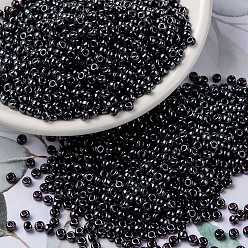 (RR171) Dark Smoky Amethyst Luster MIYUKI Round Rocailles Beads, Japanese Seed Beads, (RR171) Dark Smoky Amethyst Luster, 8/0, 3mm, Hole: 1mm, about 422~455pcs/bottle, 10g/bottle