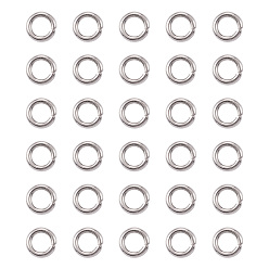 Нержавеющая Сталь Цвет 304 кольца прыжок из нержавеющей стали, открытые кольца прыжок, цвет нержавеющей стали, 18 датчик, 5x1 мм, внутренний диаметр: 3 мм