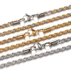 (52) Непрозрачная лаванда 304 из нержавеющей стальной трос цепи ожерелья, с карабин-лобстерами , разноцветные, 23.7 дюйм (60.1 см), 3 мм