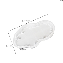 Белый Силиконовые формы, для лотка для хранения своими руками, белые, 178x219x17 мм