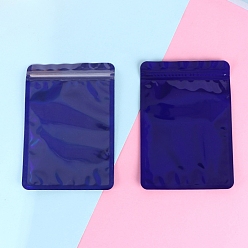 Темно-Синий Прямоугольные блестящие голографические пакеты для животных с застежкой-молнией, многоразовые упаковочные пакеты, мешок с самоуплотнением, темно-синий, 12x9x0.007 см