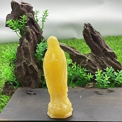 Кальцит Резные фигурки целительной Девы Марии из натурального кальцита, Украшения из камня с энергией Рейки, 100 мм