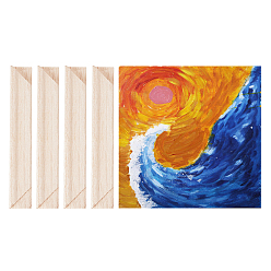 Цвет Древесины Планки каркаса свечи, прямоугольные, деревесиные, готовое изделие: 15x15x1.5 см