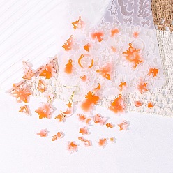 Белый Рождественская тема DIY силиконовые формы для подвесок, формы для литья смолы, разнообразные, белые, 120x129.5x4 мм, отверстие : 1.5 мм, внутренний диаметр: 6~31x6~27 мм