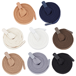 (52) Непрозрачная лаванда 8 шт. 8 стили шнуры-шнурки из волокна для спортивных брюк и толстовок, разноцветные, 1380~1460x15~18x1.5~5.5 мм, 1 шт / стиль