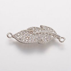 Платина Латунные микро проложить кубических ссылки циркония, лист, платина, 11x29.5x2.5 мм, отверстие : 1 мм