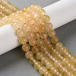 Белый Навахо Натуральный Malaysia нефритовые бусы пряди, окрашенные, круглые, навахо белый, 8 мм, отверстие : 1.2 мм, около 48 шт / нитка, 15.16'' (38.5 см)