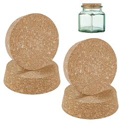 Цвет Древесины Пробки для бутылок, винные аксессуары, плоско-круглые, деревесиные, 83~93x25 мм