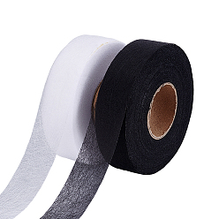 (52) Непрозрачная лаванда 2 рулоны 2 цвета двусторонняя нетканая лента для термоскрепления самоклеящаяся лента для подгибки, клейкая лента, разноцветные, 25 мм, около 50 м / рулон, 1 рулон / цвет