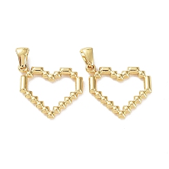 Золотой 304 подвески из нержавеющей стали, шарма сердца, золотые, 20x21x2.5 мм, отверстие : 5.5x3 мм
