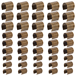 Античная Бронза 120шт. 3 варианты зажимов с обжимной головкой без петли, для одежды, аксессуары с кисточками, цилиндрический, античная бронза, 14~17x9~12x8.5~12 мм, 40 шт / стиль