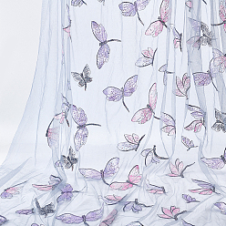 Шифер Серый Полиэстеровая ткань с рисунком бабочек и стрекоз, аксессуары, шифер серый, 2280x1680x0.7 мм