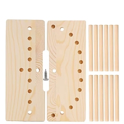 Rectangle Инструмент для изготовления деревянного банта, ткацкий станок для вязания бантов, прямоугольные, 23.2x8.9 см