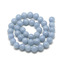 Angelite Natural Angelite Beads Strands, Anhydrite Beads, Round, 12mm, Hole: 1.5mm, about 33pcs/strand, 15.7 inch