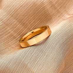 Настоящее золото 18K 201 из нержавеющей стали кольца перста широкополосного, вакуумное покрытие pvd, реальный 18 k позолоченный, 4 мм, внутренний диаметр: 18.1 мм