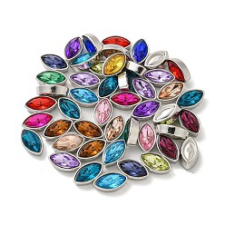 Платина Абс пластмассовые кабошоны, с акриловой, лошадиный глаз , платина, 14x8x5.5 мм