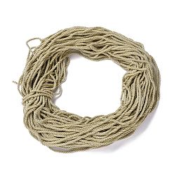 Pale Goldenrod Polyester Cord, Twisted Cord, Pale Goldenrod, 5mm, about 97~100m/bundle