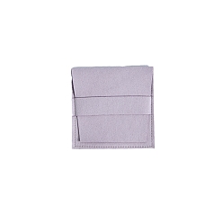 Сливовый Бархатные украшения подарок благословение конверт сумки, мешочки для хранения украшений для сережек и колец, квадратный, слива, 8x8 см