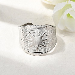 Нержавеющая Сталь Цвет 304 открытые манжеты из нержавеющей стали, солнце, цвет нержавеющей стали, 18 мм