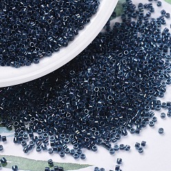 (DB0286) Аква AB с Полуночно-синей Подкладкой Бусины miyuki delica, цилиндр, японский бисер, 11/0, (дБ 0286) полночь синяя линия аква б, 1.3x1.6 мм, отверстия: 0.8 мм, около 10000 шт / мешок, 50 г / мешок