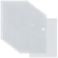 Прозрачный Прозрачные пластиковые конверты папки, папка с файлами документов, для школьного домашнего офиса, прямоугольные, прозрачные, 151x100x1 мм, внутренний диаметр: 150x98 мм, 10 шт