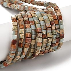 Шушан Камень Натуральный камень Шушан бисер нитей, кубические, 4~4.5x4~4.5x4~4.5 мм, отверстие : 1 мм, около 95 шт / нитка, 16.06~16.14'' (40.8~41 см)