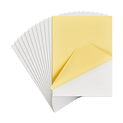 White Self-adhesion Polystyrene Foam Board, Rectangle, White, 305x230x5mm