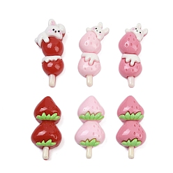 (52) Непрозрачная лаванда Непрозрачные кабошоны из смолы, засахаренная тыква, разноцветные, 22~24x10~12x6 мм