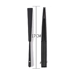 Черный Дизайн веерных шестов из имитации дерева, для ткани, аксессуары из бумаги или перьев, чёрные, 170 мм