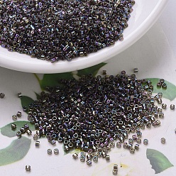 (DB0180) Прозрачное Корневое Пиво AB Бусины miyuki delica, цилиндр, японский бисер, 11/0, (дБ 0180) прозрачное корневое пиво, 1.3x1.6 мм, отверстия: 0.8 мм, около 20000 шт / мешок, 100 г / мешок