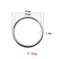 Платина Открытые кольца прыжок, кольцо, платина, 7 датчик, 38x3.5 мм