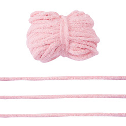 Pink 20 ярдов нейлоновой ленты, шитье одежды, для изготовления банта, розовые, 1/4 дюйм (5 мм)