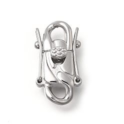 Нержавеющая Сталь Цвет 304 заклепки из нержавеющей стали, овальные, цвет нержавеющей стали, 18x10x6 мм, отверстие : 3x3 мм