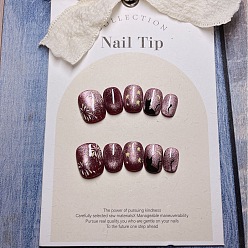 Фиолетовый Пластиковые ложные наконечники для ногтей, пресс с полным покрытием на накладных ногтях, нейл-арт съемный маникюр, аксессуары для украшения ногтей для практики маникюра, фиолетовые, нет размера