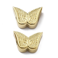 Настоящее золото 18K 304 из нержавеющей стали бусы, крыло, ионное покрытие (ip), реальный 18 k позолоченный, 12.5x8.5x4 мм, отверстие : 1.8 мм