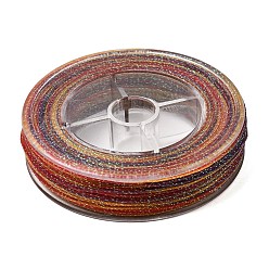 Оранжевый 30м градиент цвета круглая вощеная нить, для поделок ремесел, упаковка подарков и изготовление ювелирных изделий, оранжевые, 0.5 мм, около 32.81 ярдов (30 м) / рулон