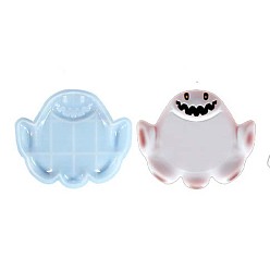 Ghost Тема Хэллоуина, сделай сам, коврик для чашки, статуя, силиконовые формы, Портретная скульптура, формы для литья из смолы, для уф-смолы, изготовление изделий из эпоксидной смолы, призрак, 113x98x10 мм